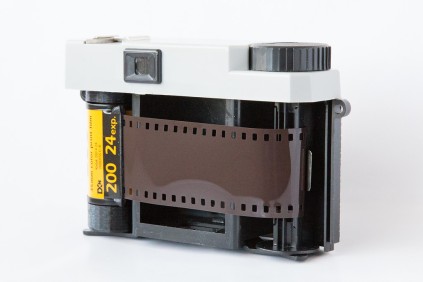 The FPP Plastic Filmtastic 120 Debonair loaded with Kodak Gold 200