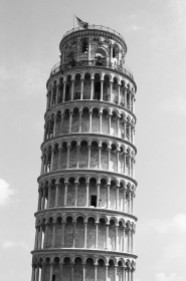 Leaning Tower of Pisa, Italy. Camera: Pentax K1000 (1976 - 1997). Film: Ilford Delta 100 Professional.
