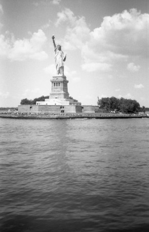 Liberty Island - NY (Olympus XA - Kodak TMax 100)