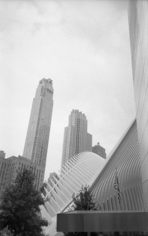 911 Museum & The Oculus - New York (Olympus XA - Kodak Tri-X 400)