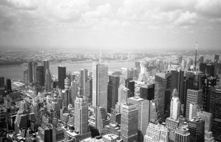 Manhattan & New Jersey - (Olympus XA - Kodak TMax 100)