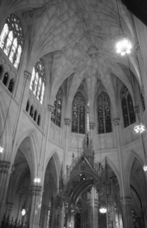 St. Patrick's Cathedral - NY (Olympus XA - Kodak TMax 100)