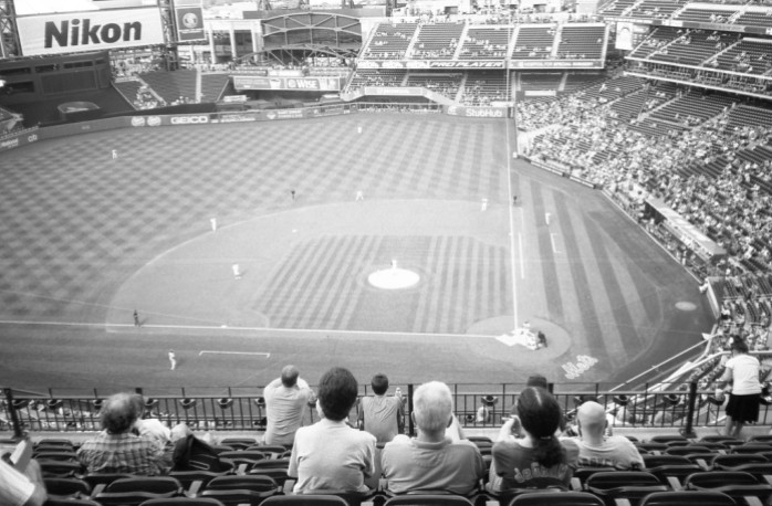 Citi Field - Mets Baseball - Queens, NY (Olympus XA - Kodak Tri-X 400)
